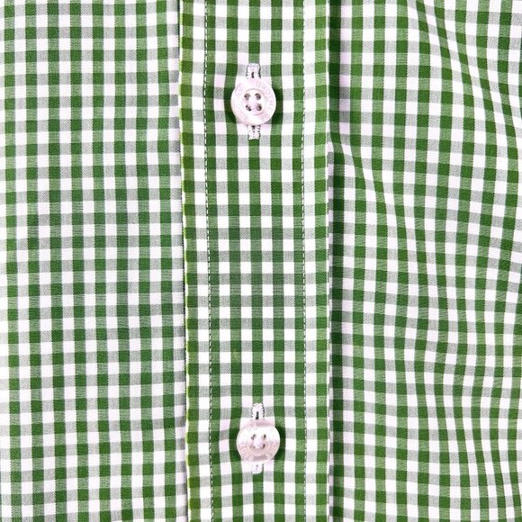 Brooks Brothers 1818 Men’s Button Down Dress Shirt Size Medium Green Logo - Picture 7 of 16